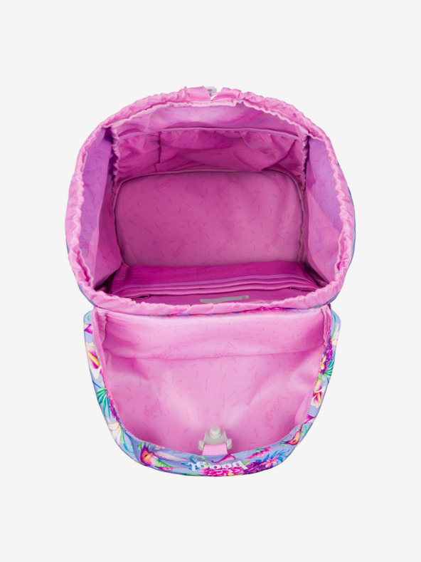 BAAGL  Fialový školní batoh Airy  Baagl Kolibřík