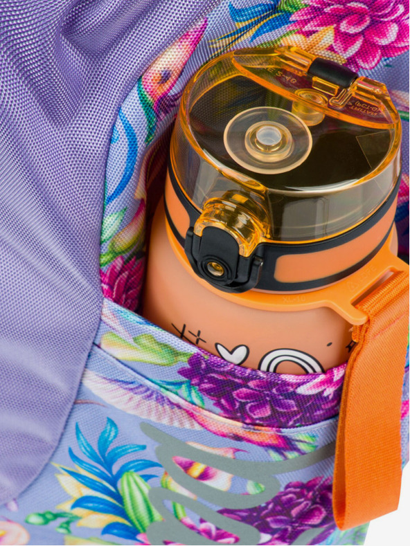 BAAGL  Fialový školní batoh Airy  Baagl Kolibřík