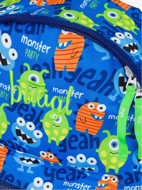 BAAGL  Modrý předškolní batoh Baagl Monsters