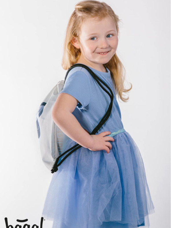 BAAGL  Šedý předškolní vak Baagl Panda