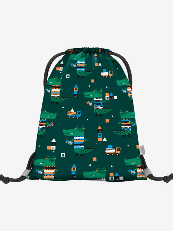 BAAGL  Zelený předškolní vak Baagl Krokodýl