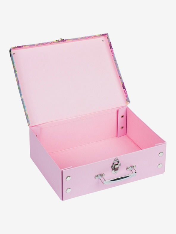 BAAGL  Fialový skládací školní kufřík s kováním Baagl Kolibřík