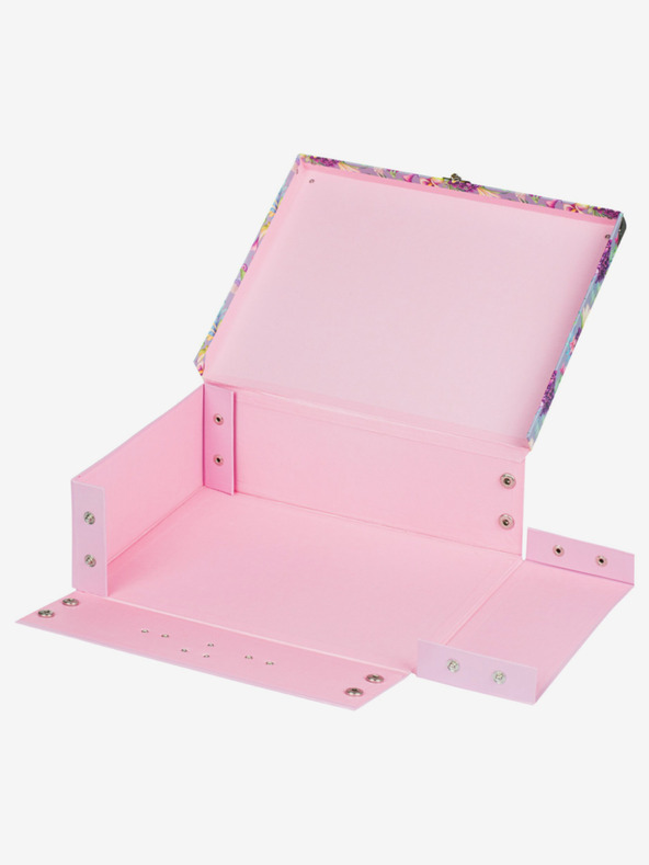 BAAGL  Fialový skládací školní kufřík s kováním Baagl Kolibřík