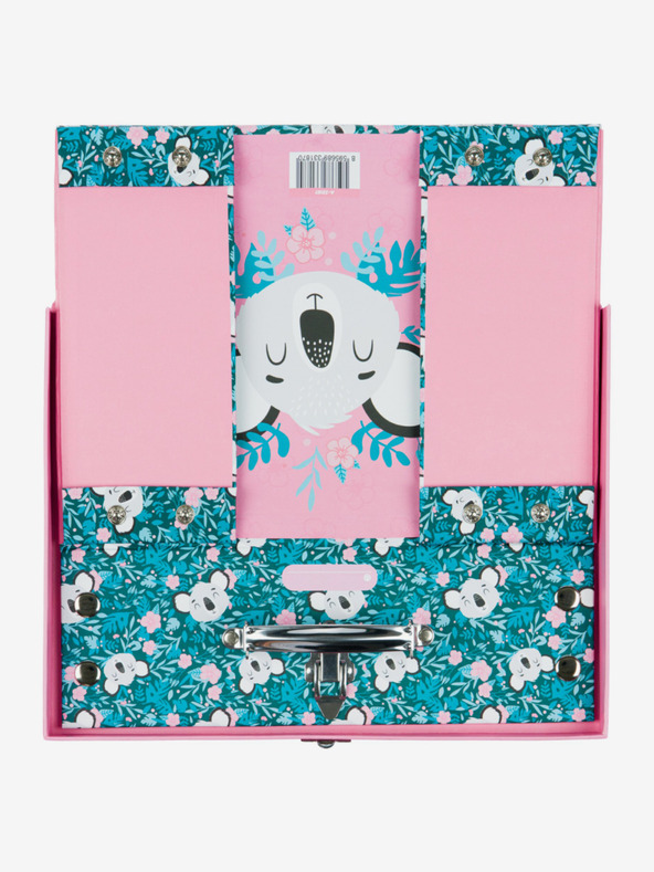 BAAGL  Růžový skládací školní kufřík s kováním Baagl Baby Koala