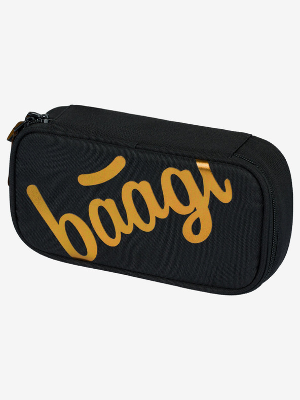 BAAGL  Černý školní set Core - batoh, penál, sáček Baagl Metallic Bronze