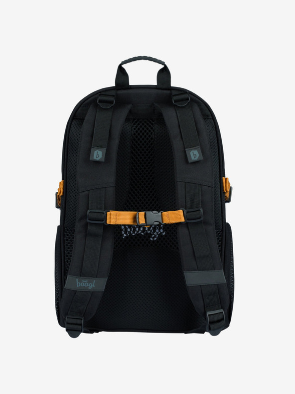 BAAGL  Černý školní set Core - batoh, penál, sáček Baagl Metallic Bronze