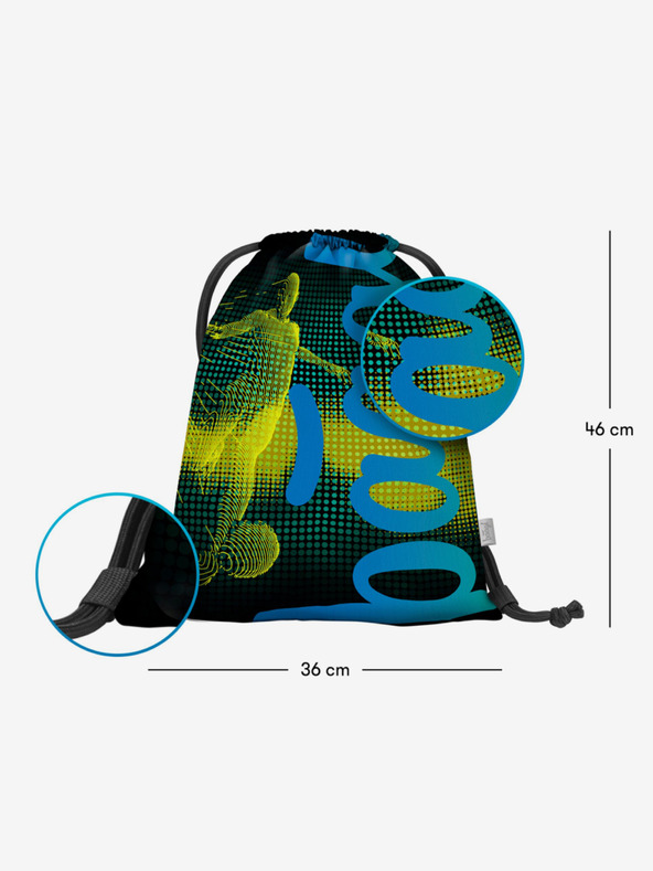 BAAGL  Zelený školní set Core - batoh, penál, sáček Baagl Fotbalový hráč