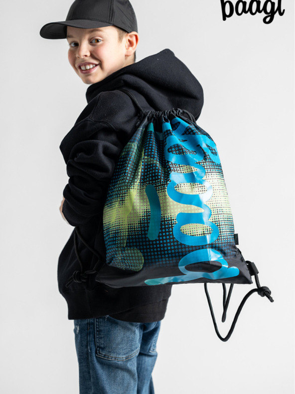 BAAGL  Zelený vak Baagl Fotbalový hráč