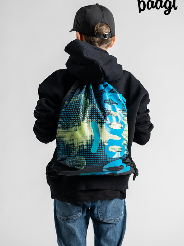 BAAGL  Zelený vak Baagl Fotbalový hráč