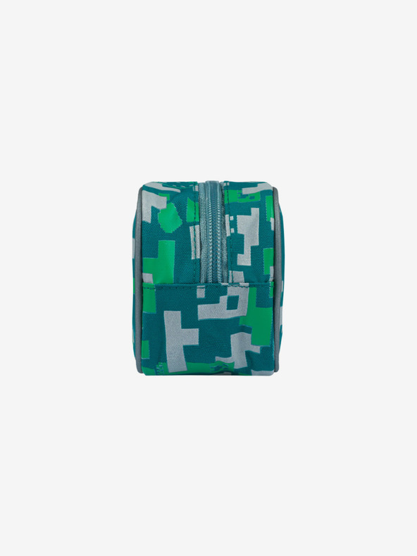BAAGL  Zelený penál Baagl Minecraft Silver Creeper