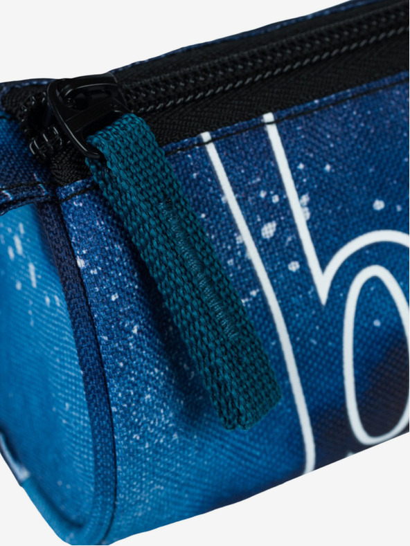 BAAGL  Modré studentské pouzdro Baagl Steel