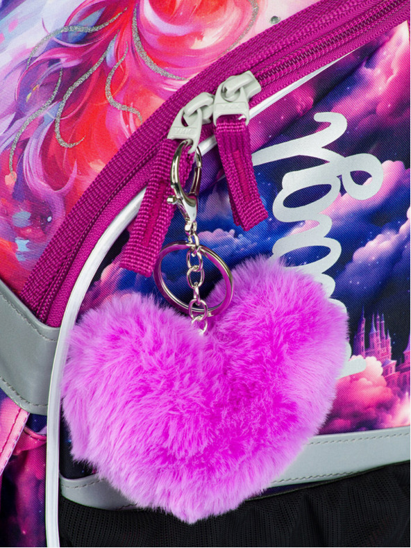 BAAGL  Fialová školní aktovka Zippy Baagl Jednorožec Království