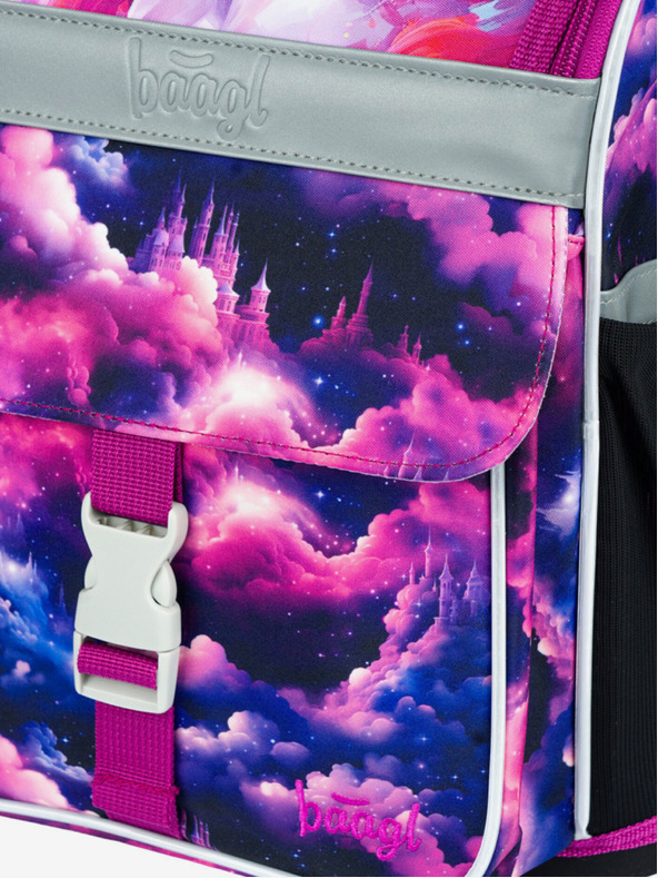BAAGL  Fialová školní aktovka Zippy Baagl Jednorožec Království