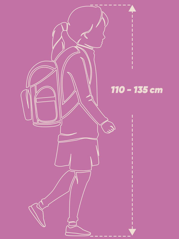 BAAGL  Růžový školský set Ergo - aktovka, peračník, sáčok Baagl Plameňáci