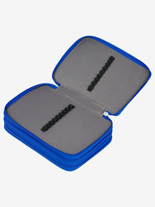 BAAGL  Modrý školní penál třípatrový Baagl Roboti