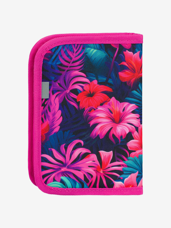 BAAGL  Růžový školní penál jednopatrový Baagl Plameňáci