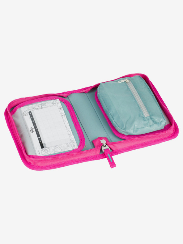 BAAGL  Růžový školní penál jednopatrový Baagl Plameňáci