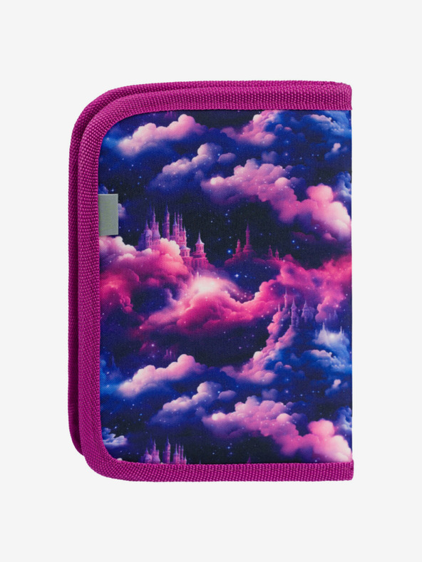 BAAGL  Fialový školní penál jednopatrový Baagl Jednorožec Království