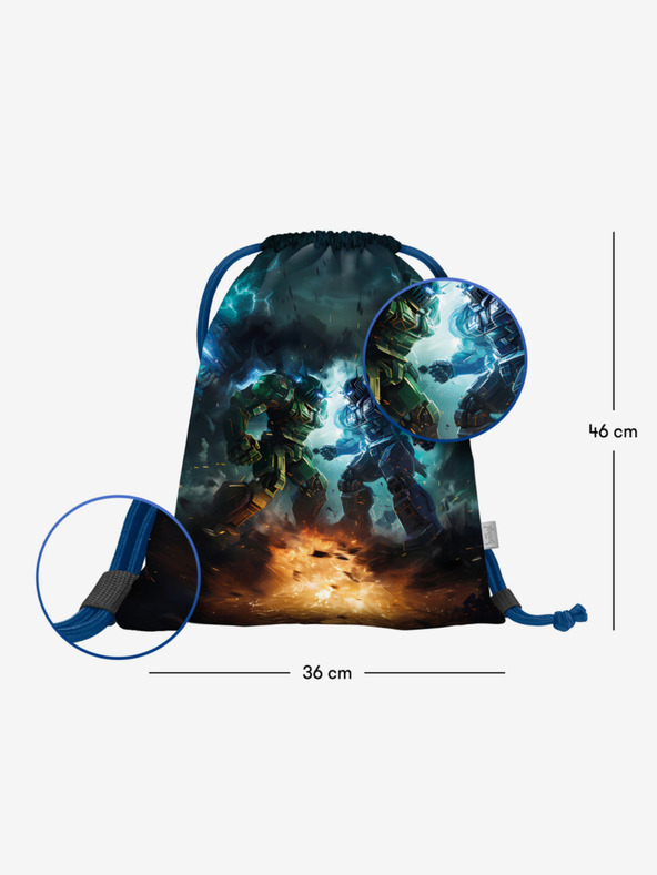 BAAGL  Černý vak Baagl Roboti