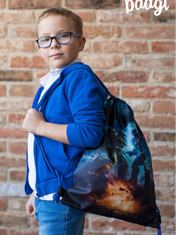 BAAGL  Černý vak Baagl Roboti