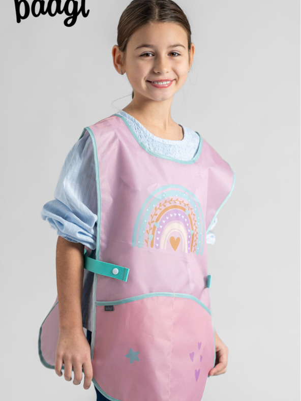 BAAGL  Růžová dětská zástěra Baagl Duha
