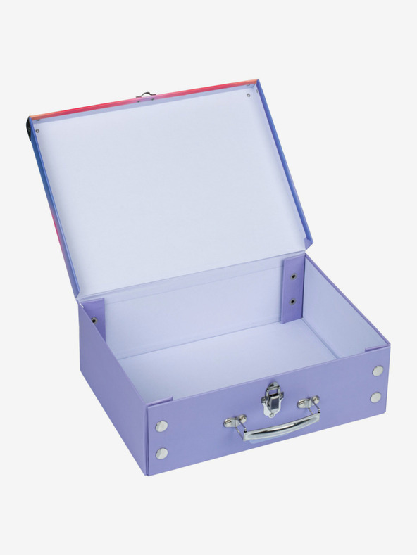 BAAGL  Červený skládací školní kufřík s kováním Baagl Hippie