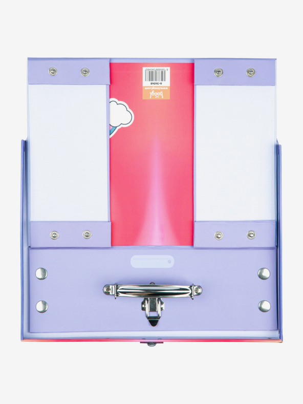 BAAGL  Červený skládací školní kufřík s kováním Baagl Hippie