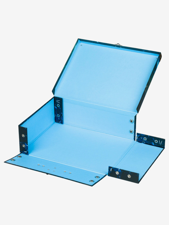 BAAGL  Černý skládací školní kufřík s kováním Baagl Roboti