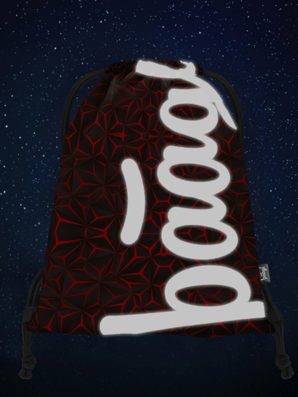 BAAGL  Černý vak Baagl Red Polygon