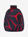 BAAGL  Černé studentské pouzdro Baagl Red Polygon
