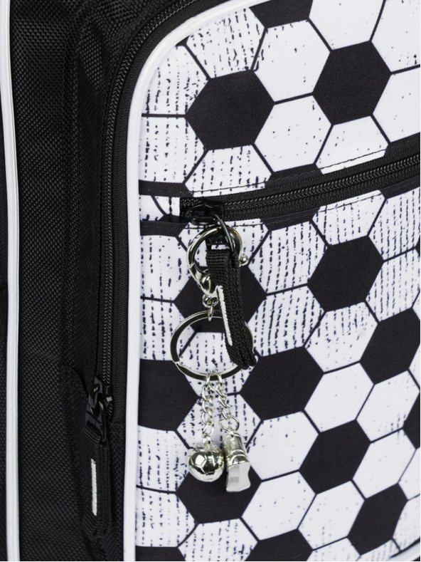 BAAGL  Černý školní batoh Baagl Cubic Goal