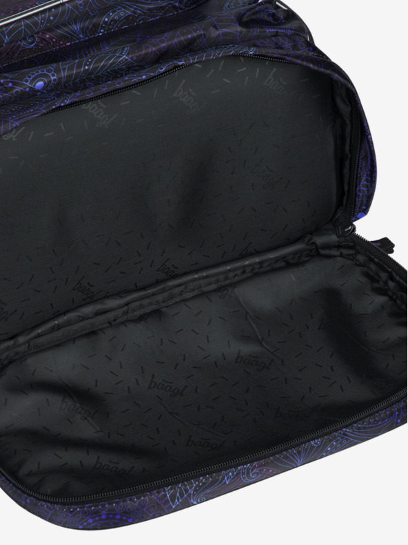 BAAGL  Černý školní batoh Baagl Cubic Zen