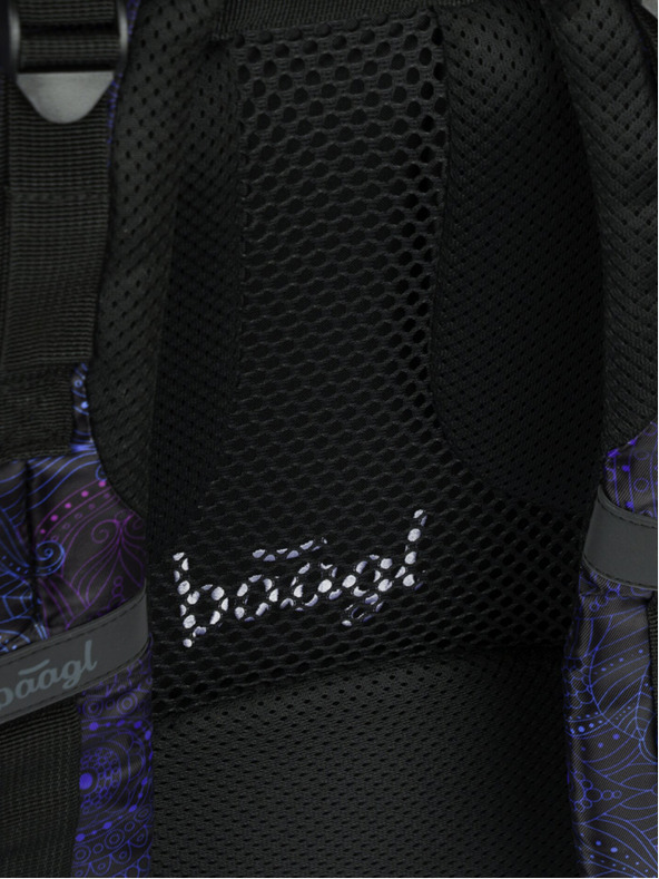 BAAGL  Černý školní batoh Baagl Cubic Zen