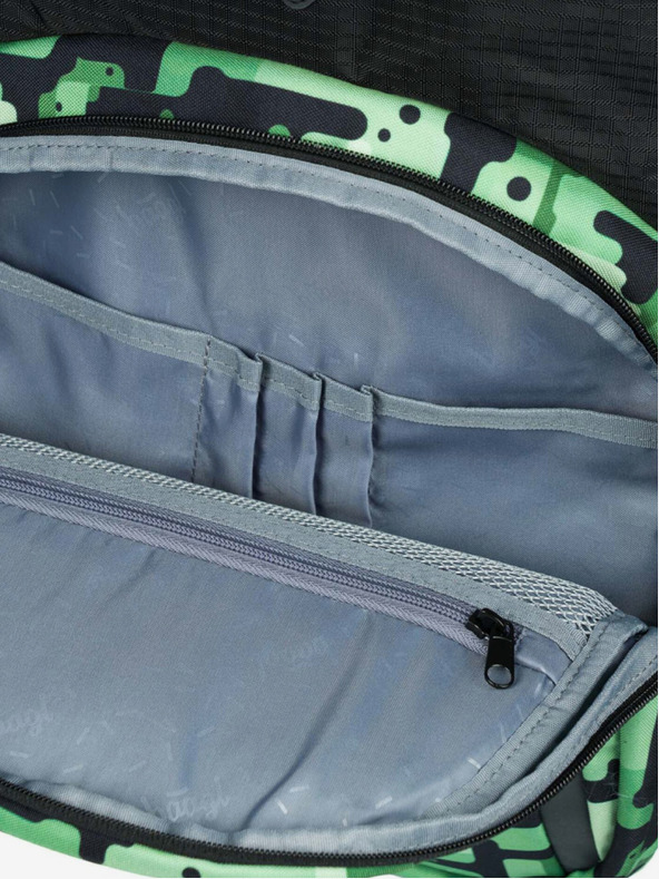 BAAGL  Černý batoh Baagl Coolmate Green