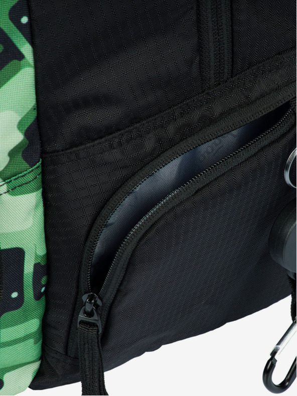 BAAGL  Černý batoh Baagl Coolmate Green