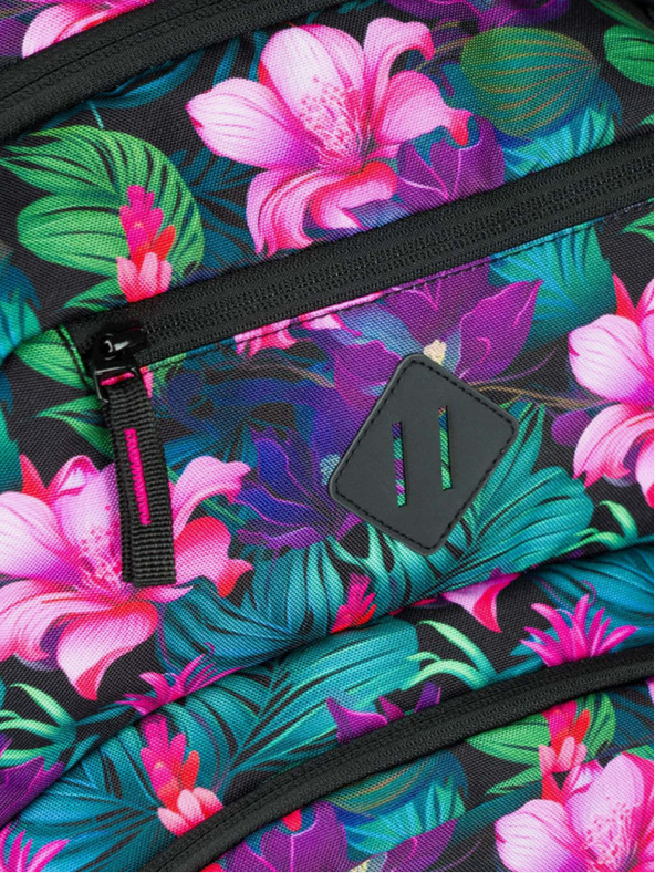 BAAGL  Růžový květovaný batoh Baagl Coolmate Paradise