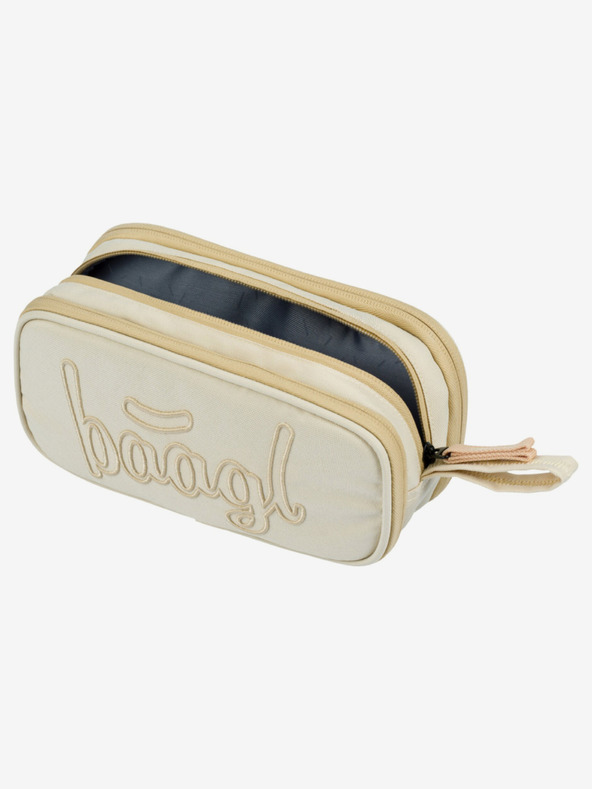 BAAGL  Béžový studentský penál etue Baagl Beige