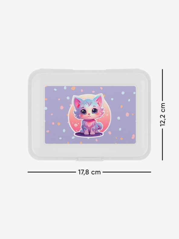 BAAGL  Bílý box na svačinu Baagl Mazlíčci