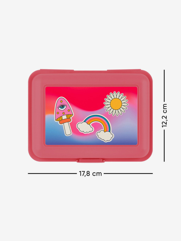 BAAGL  Růžový box na svačinu Baagl Hippie