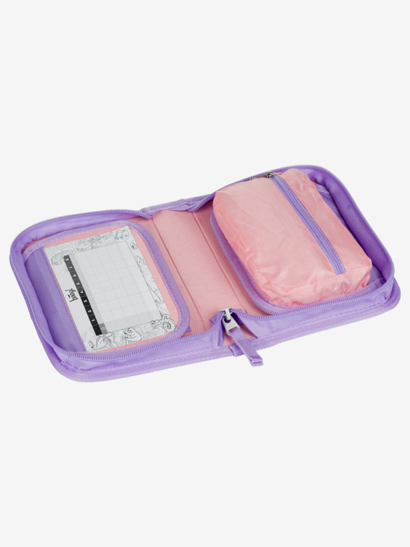 BAAGL  Fialový Školní penál jednopatrový Mazlíčci Baagl