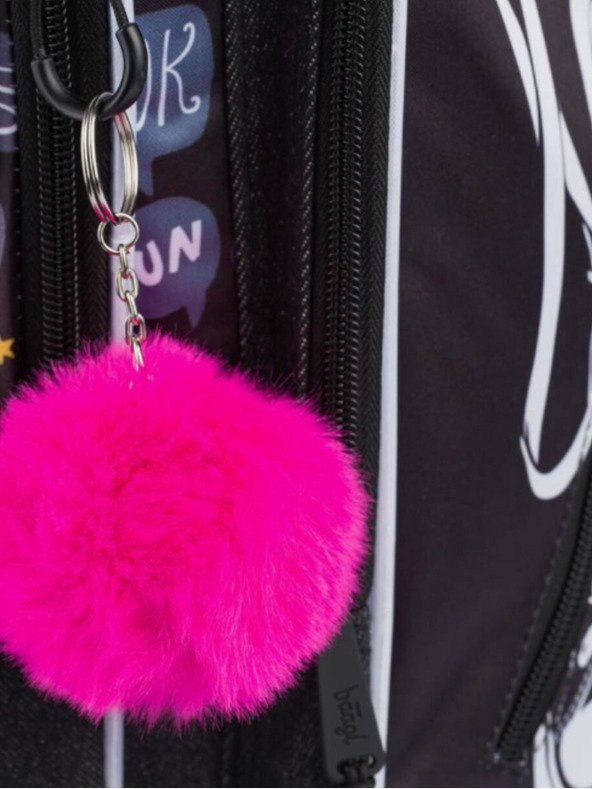 BAAGL  Černý 3 set tenisky: batoh, penál a sáček Baagl