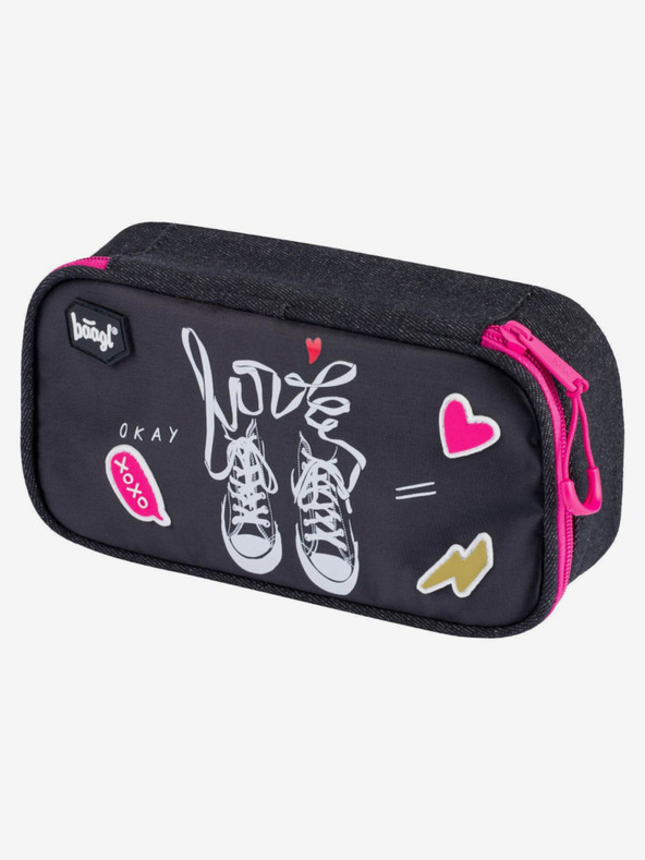 BAAGL  Černý 3 set tenisky: batoh, penál a sáček Baagl