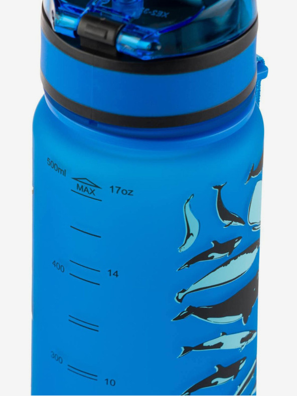 BAAGL  Modrá tritanová láhev na pití velryby, 500 ml Baagl