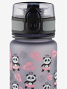 BAAGL  Šedá tritanová láhev na pití panda, 500 ml Baagl