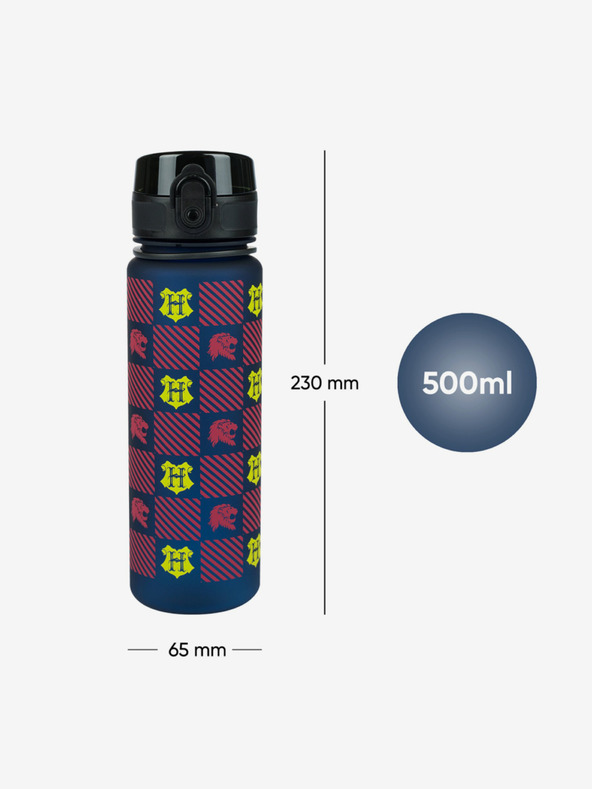 BAAGL  Modrá tritanová láhev na pití harry potter nebelvír, 500 ml Baagl