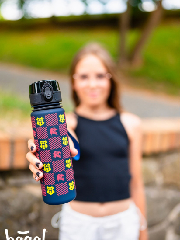 BAAGL  Modrá tritanová láhev na pití harry potter nebelvír, 500 ml Baagl