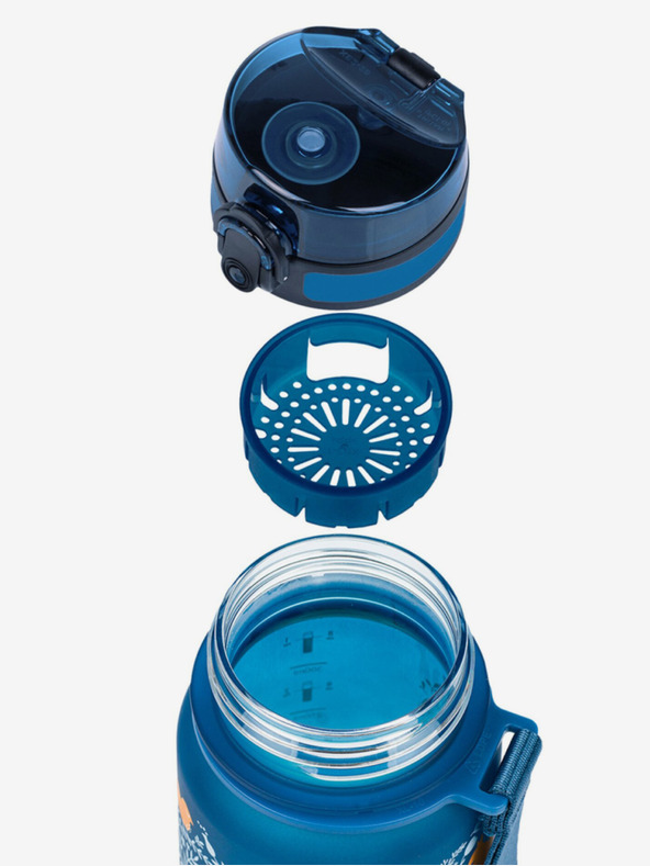 BAAGL  Modrá tritanová láhev na pití gradient les, 350 ml Baagl