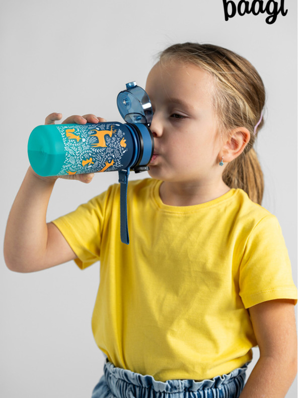 BAAGL  Modrá tritanová láhev na pití gradient les, 350 ml Baagl