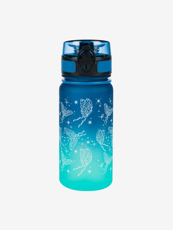 BAAGL  Modrá tritanová láhev na pití gradient motýl, 350 ml Baagl