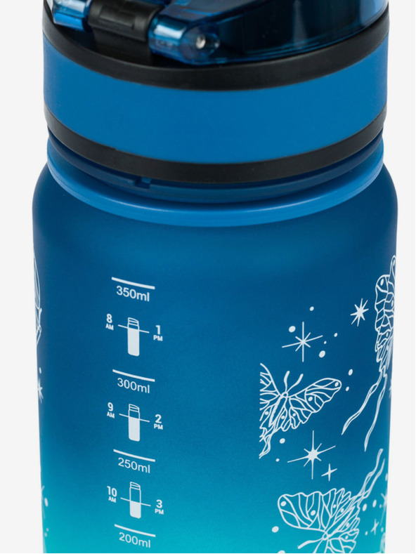 BAAGL  Modrá tritanová láhev na pití gradient motýl, 350 ml Baagl